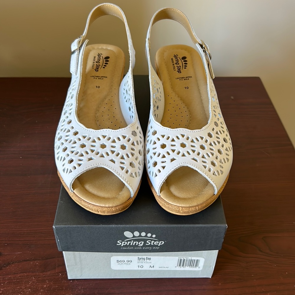 Spring step wedge sandals